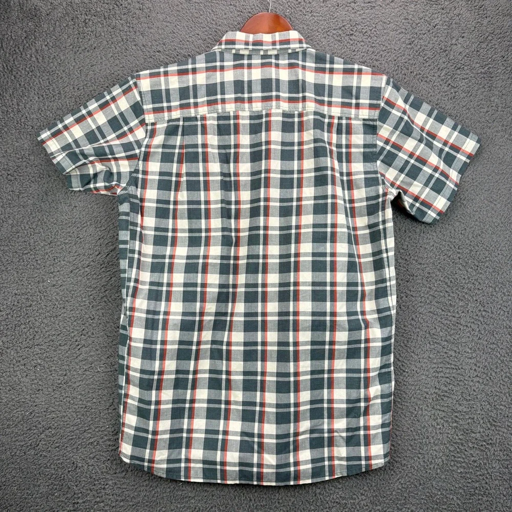 The North Face‎ Mens Medium Plaid Short Sleeve Button Down Shirt